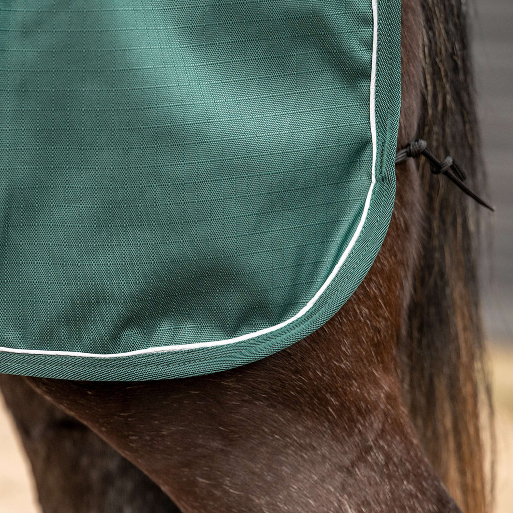 Agradi Horse Ausreitdecke 1200D Reflektierende Paspelierung Grün