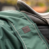 Agradi Horse Ausreitdecke 1200D Reflektierende Paspelierung Grün