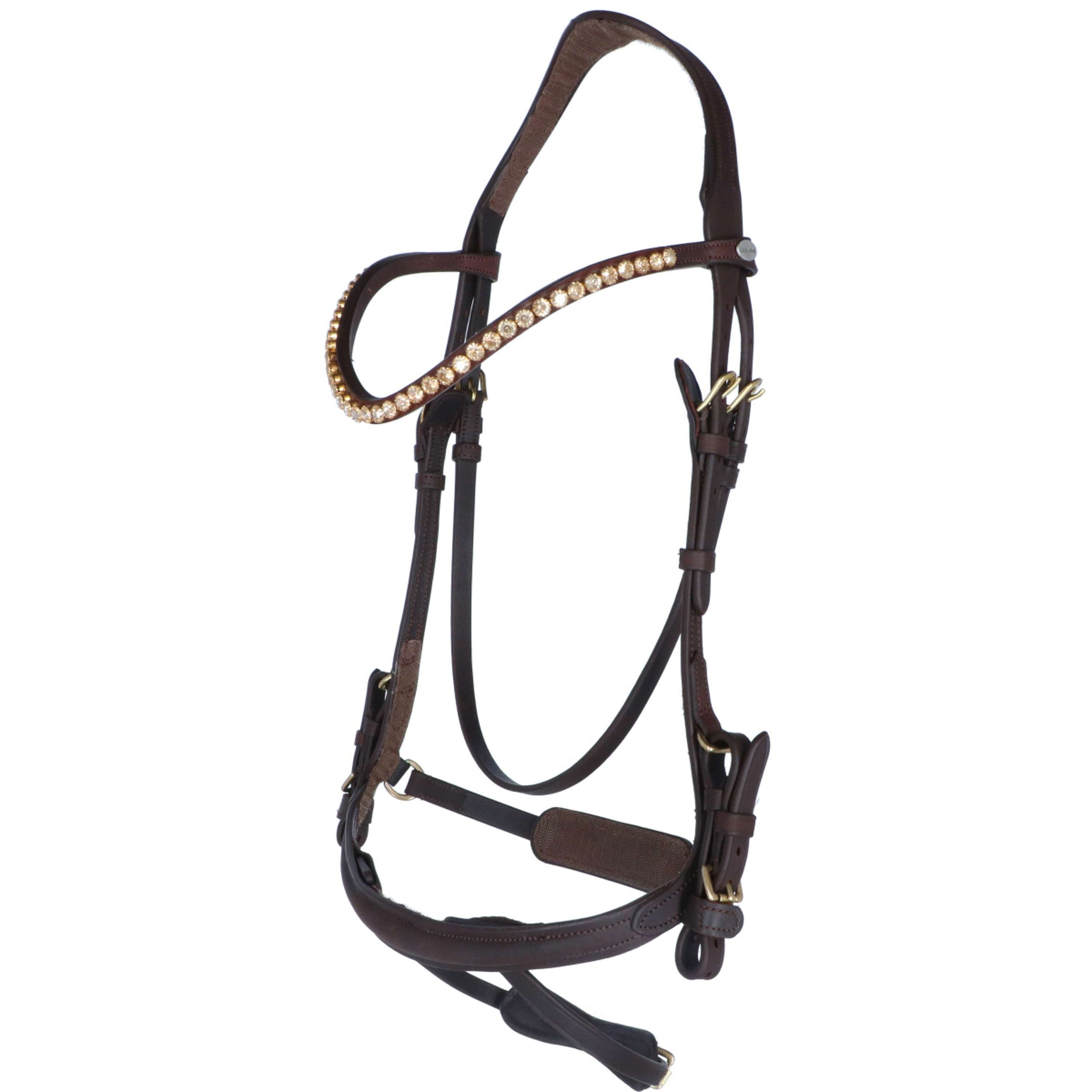 Kavalkade Zaum Caliano Cerra Braun/Messing