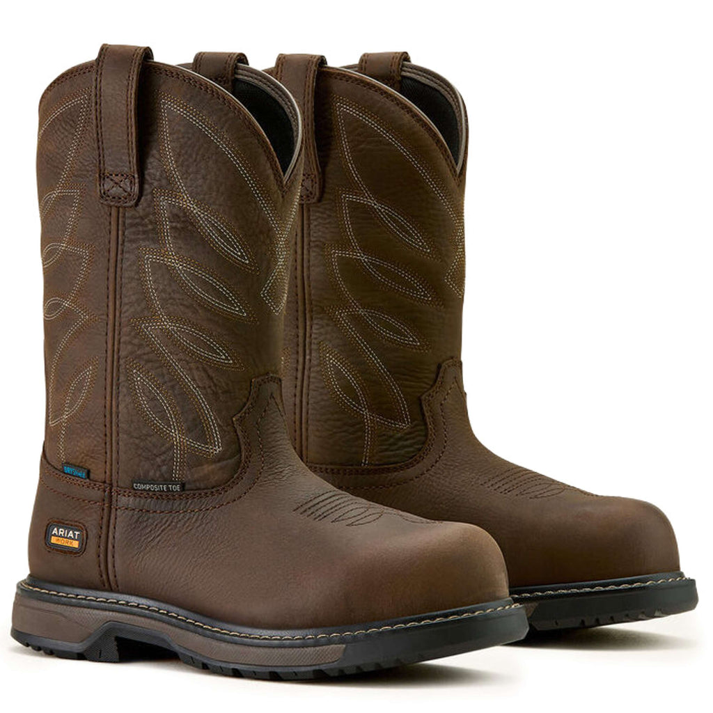 Ariat Westernstiefel Riverter Pull-On H20 Damen Dunkelbraun