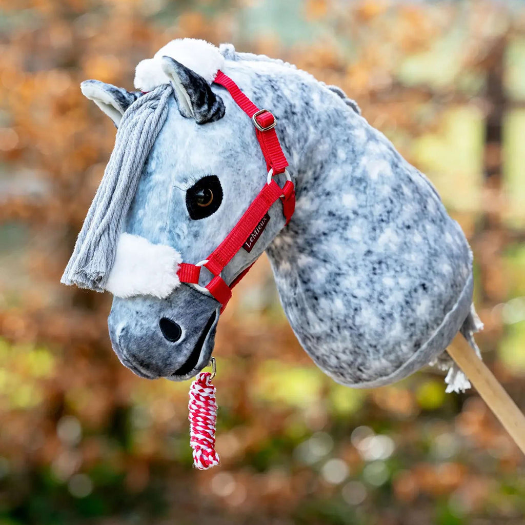 LeMieux Hobby Horse Christmas Headcollar & Leadrope Rot