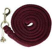 Bucas Führstrick Show-Line mit Karabinerhaken Burgunderrot