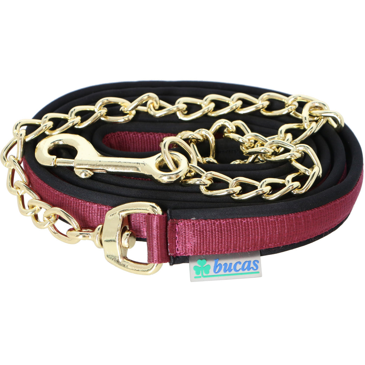 Bucas Hengst Kette Show-Line Burgundy/schwarz