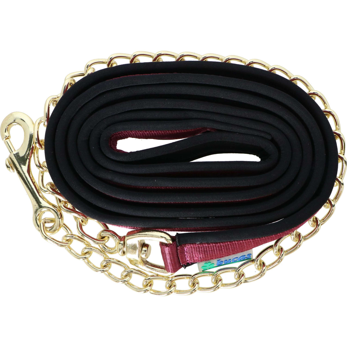 Bucas Hengst Kette Show-Line Burgundy/schwarz