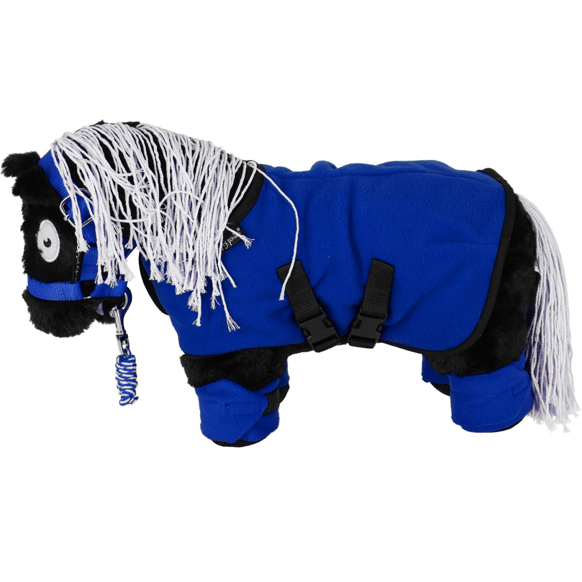 Crafty Ponies Fleecedecke Set Blau