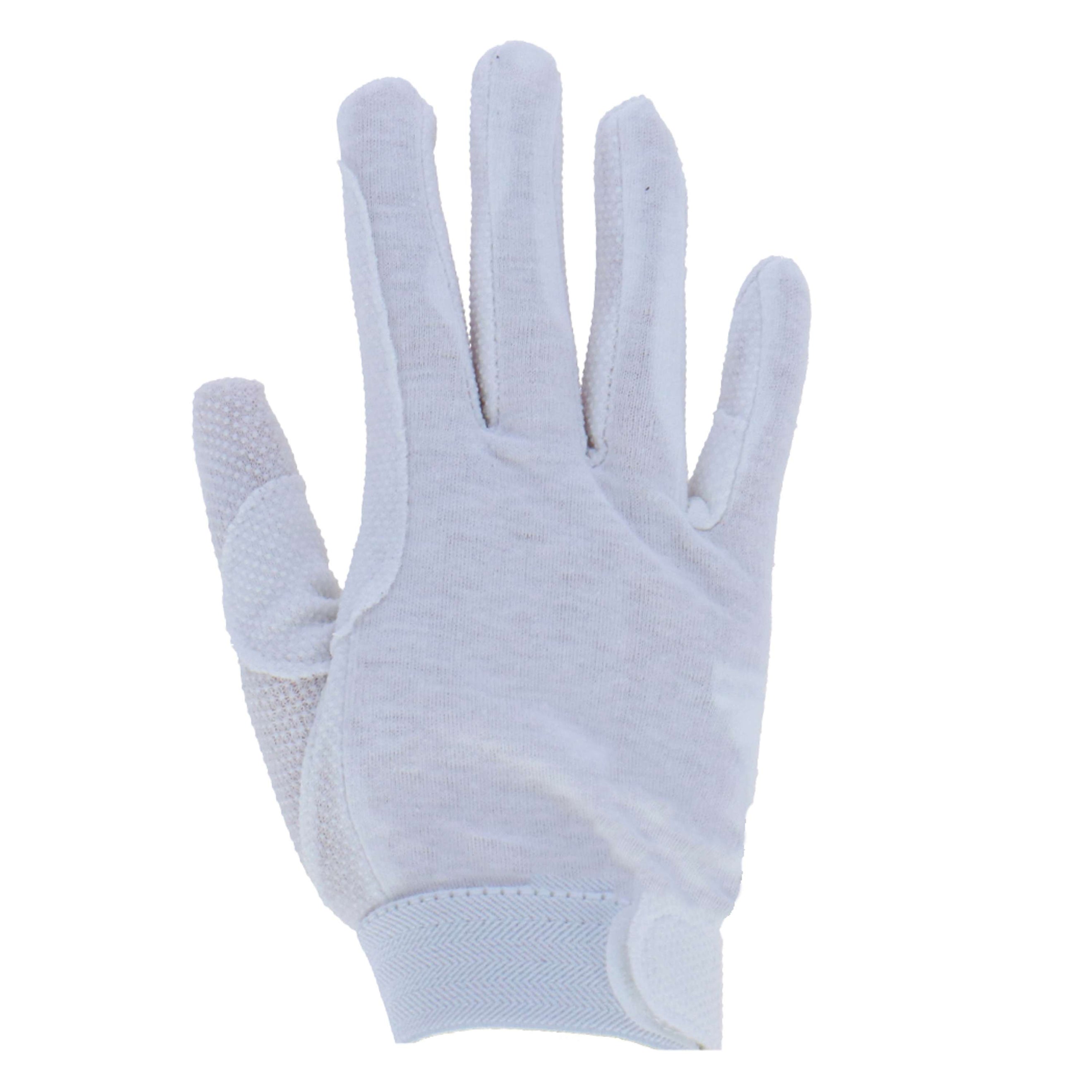 Covalliero Reithandschuhe Baumwolle Jersey Weiß Covalliero Reithandschuhe Baumwolle Jersey Weiß