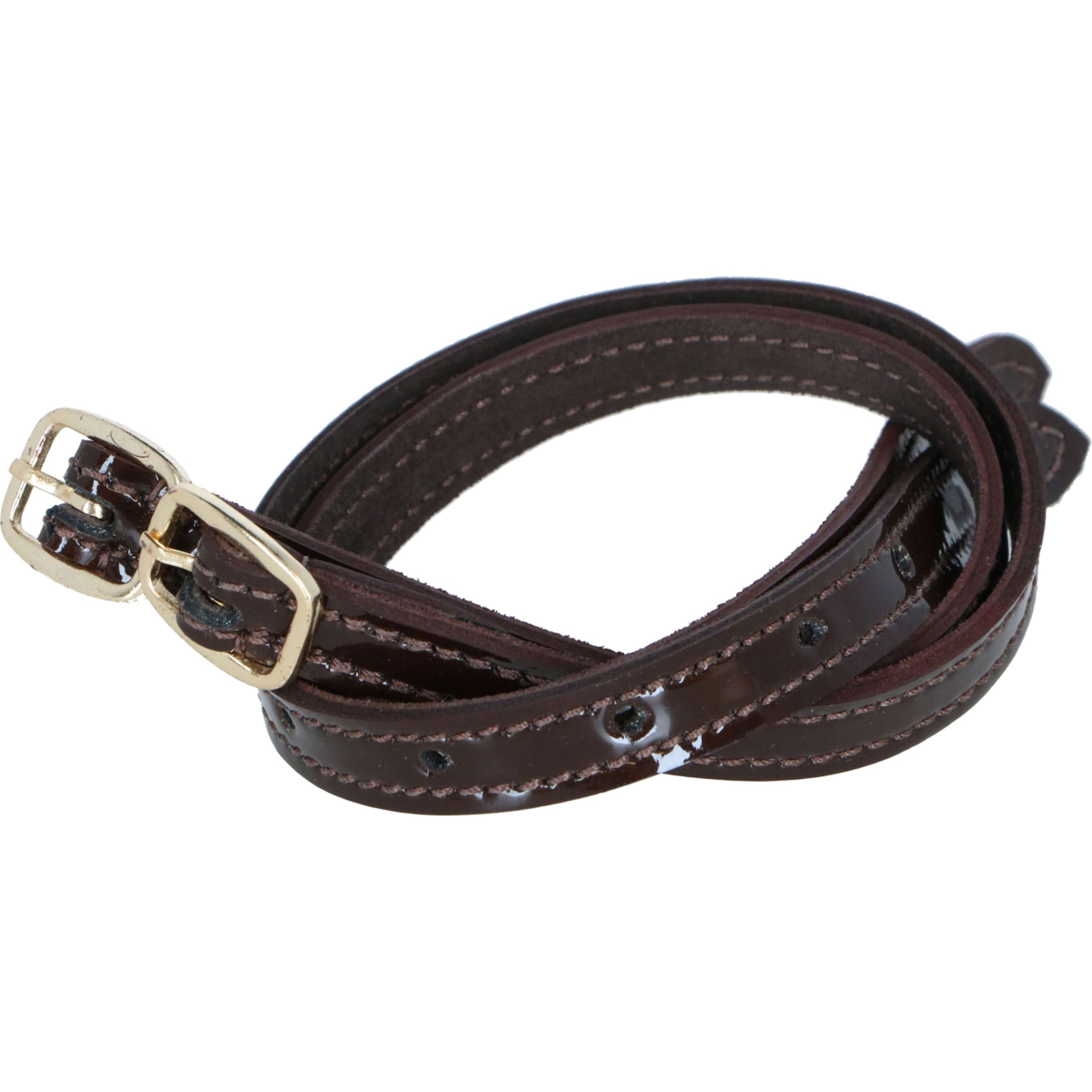 HORKA Sporenriemen Lack Paar braun/gold HORKA Sporenriemen Lack Paar braun/gold