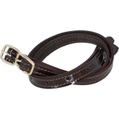 HORKA Sporenriemen Lack Paar braun/gold