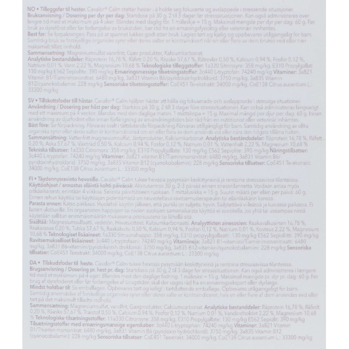 Cavalor Beruhigungsmittel Calm