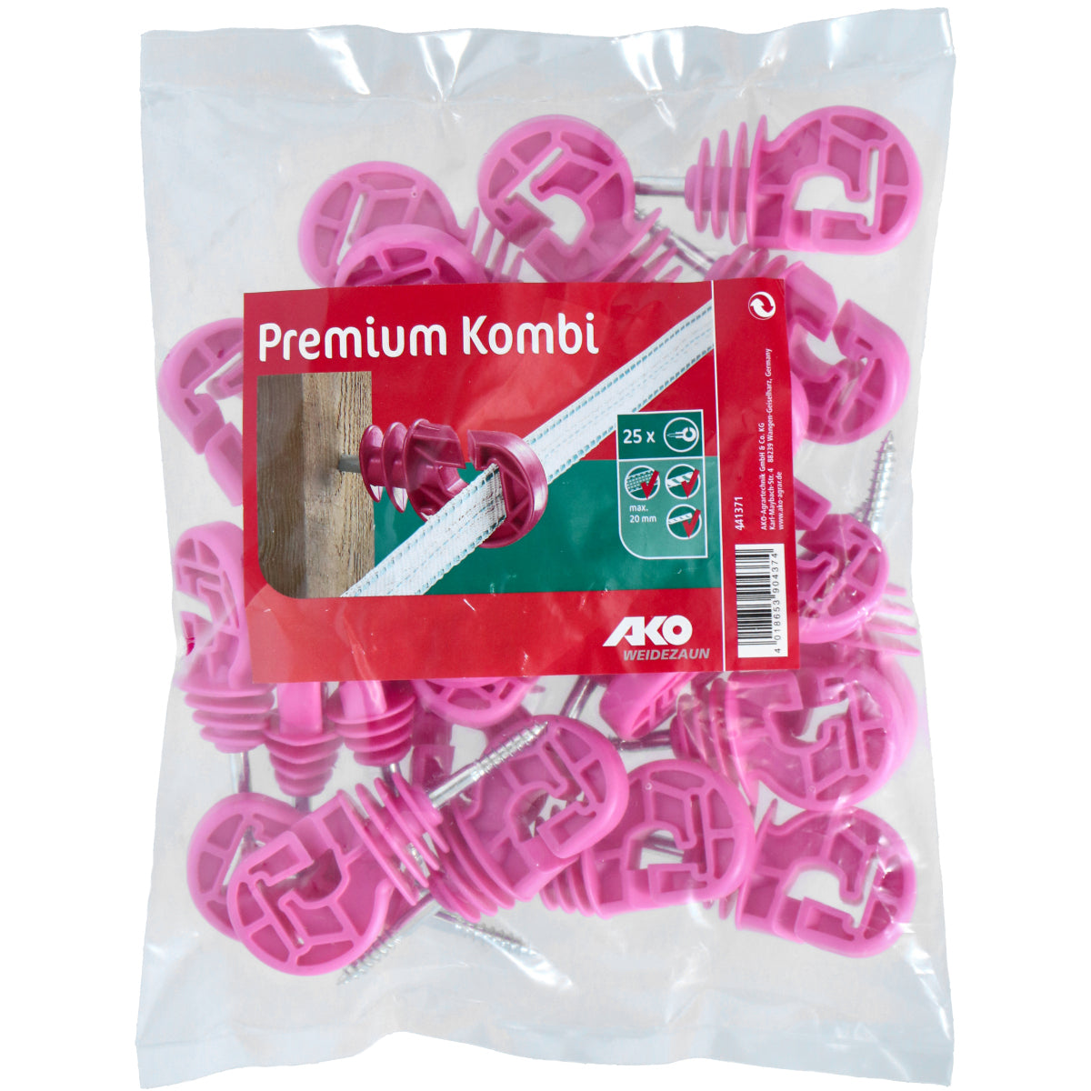 Ako Premium Kombi Ringisolator 25 Stück Rosa