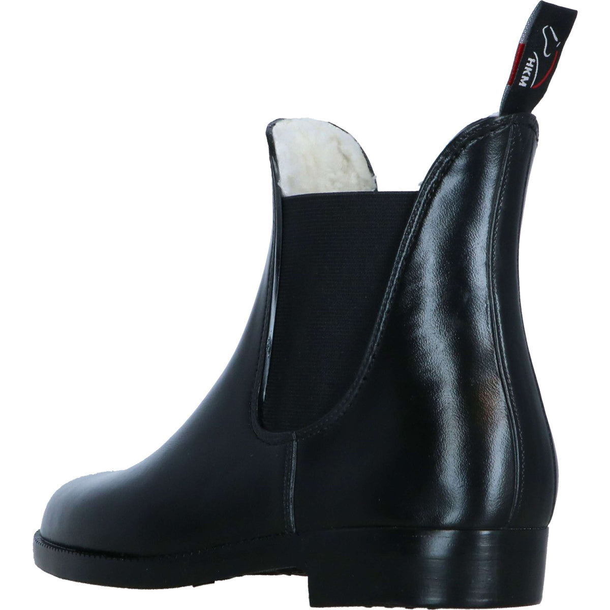 HKM Jodhpurgummistiefel soft/weit mit Teddyfutter Schwarz