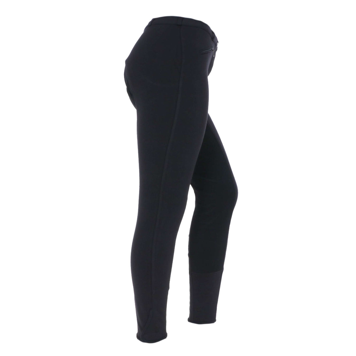 HKM Reithose Basic Belmtex Grip 3/4 Besatz Damen Schwarz