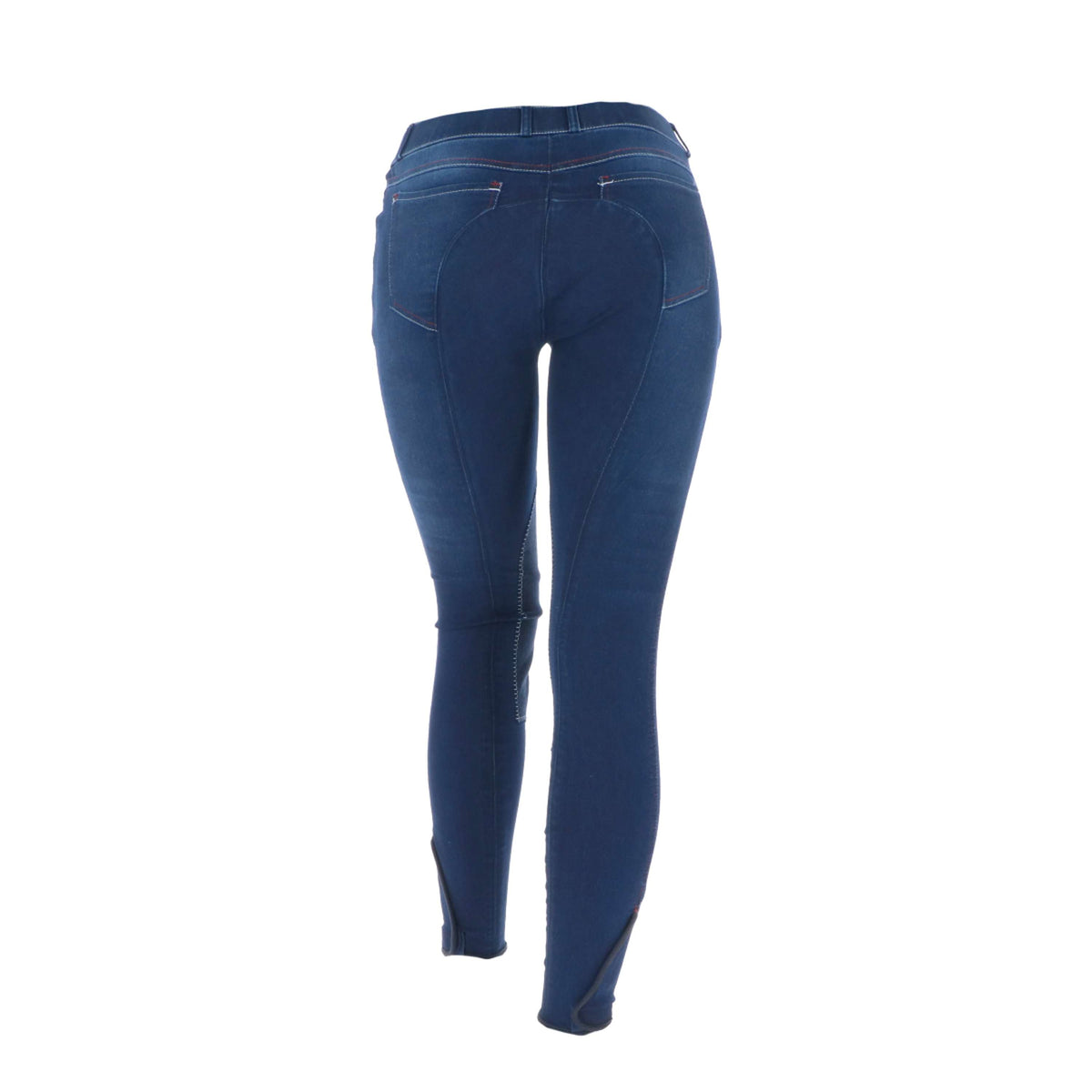 HKM Reithose Summer Denim Alos Kniebesatz Jeans Blau