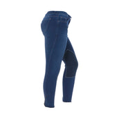 HKM Reithose Summer Denim Alos Kniebesatz Jeans Blau