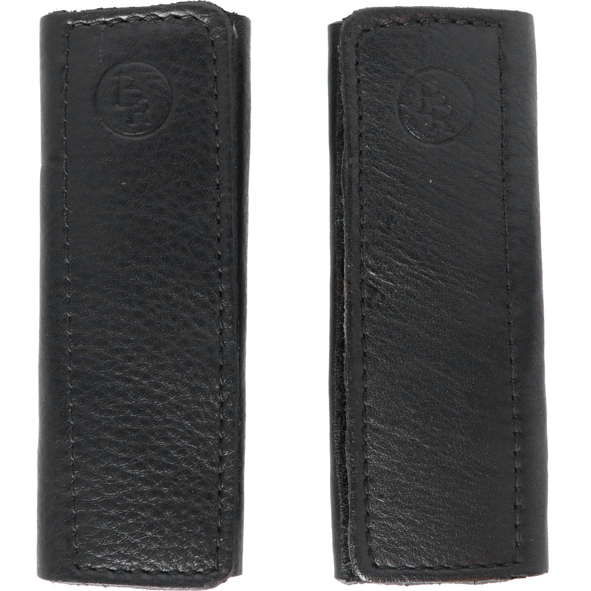 BR Bügelriemenschutz Weiches Leder mit Klettverschluss Schwarz