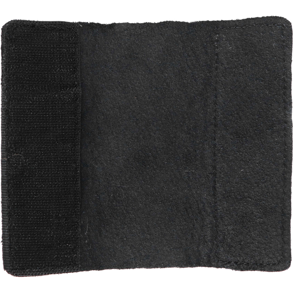 BR Bügelriemenschutz Weiches Leder mit Klettverschluss Schwarz