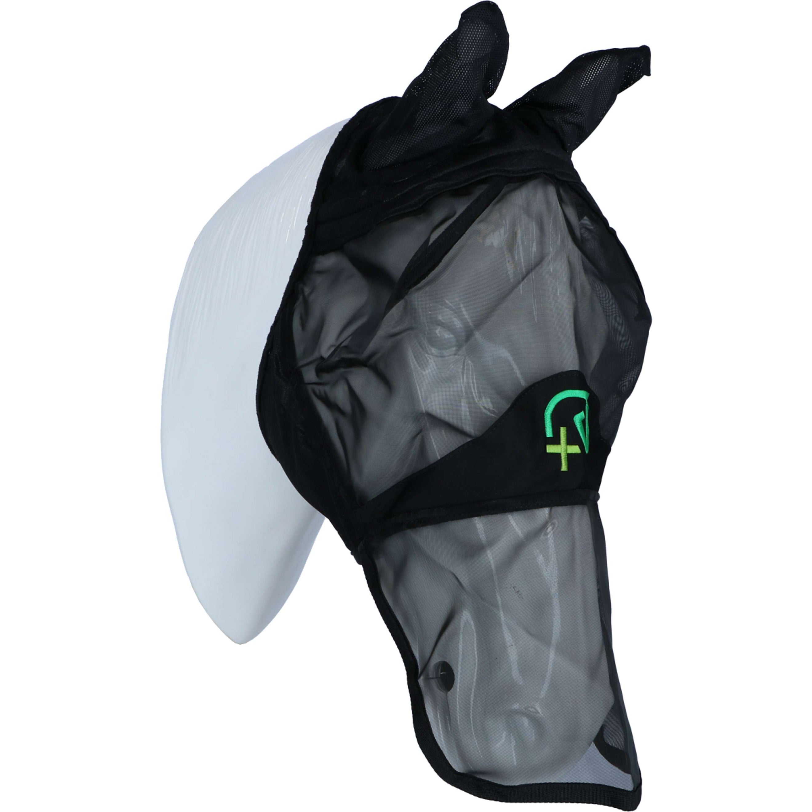Agradi Horse Fliegenmaske Fine Mesh mit Ohren und Nase Schwarz Agradi Horse Fliegenmaske Fine Mesh mit Ohren und Nase Schwarz