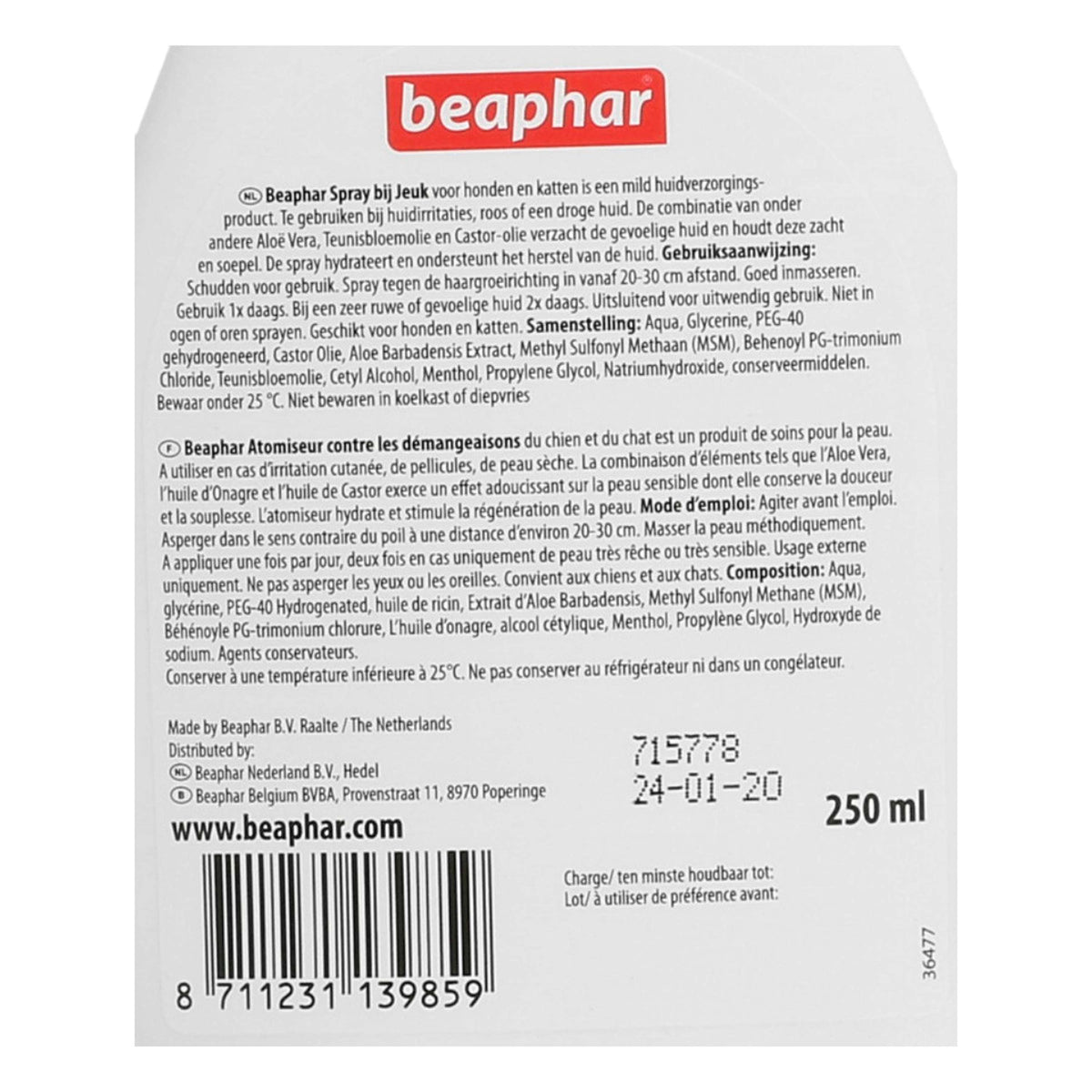 Beaphar Spray bei Juckreiz