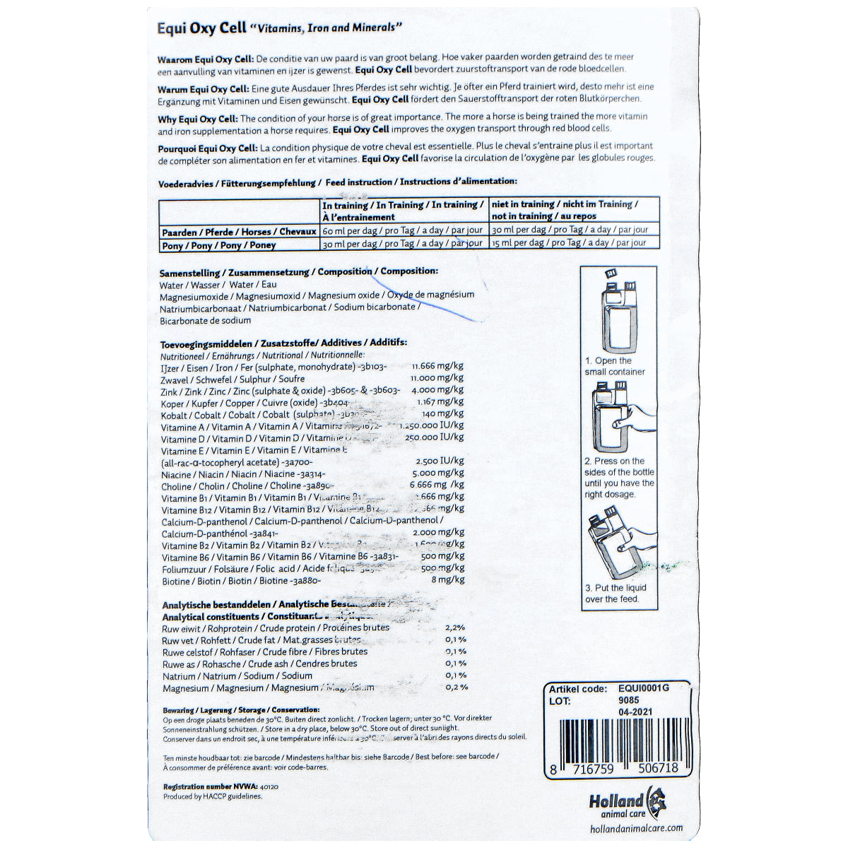 Excellent Equi Oxy Cell