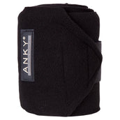 ANKY Bandagen Basic Fleece Set von 4 Schwarz