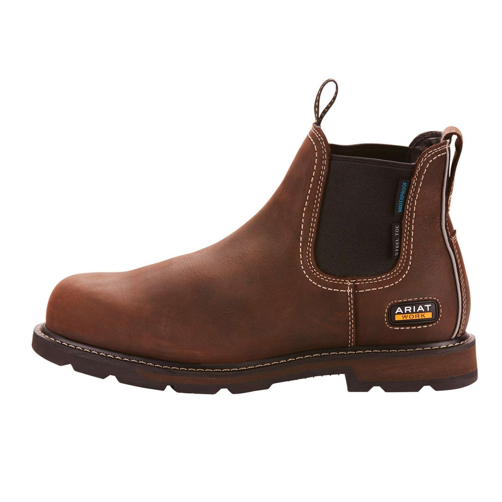 Ariat Stiefeletten Groundbreaker Chelsea Waterproof Steel Toe Herren Braun