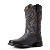 Ariat Westernstiefel Sports Herdsman Man's Black Deertan