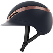 Pikeur X Abus Reithelm AirLuxe SUPREME Midnight Blue/Rose Gold