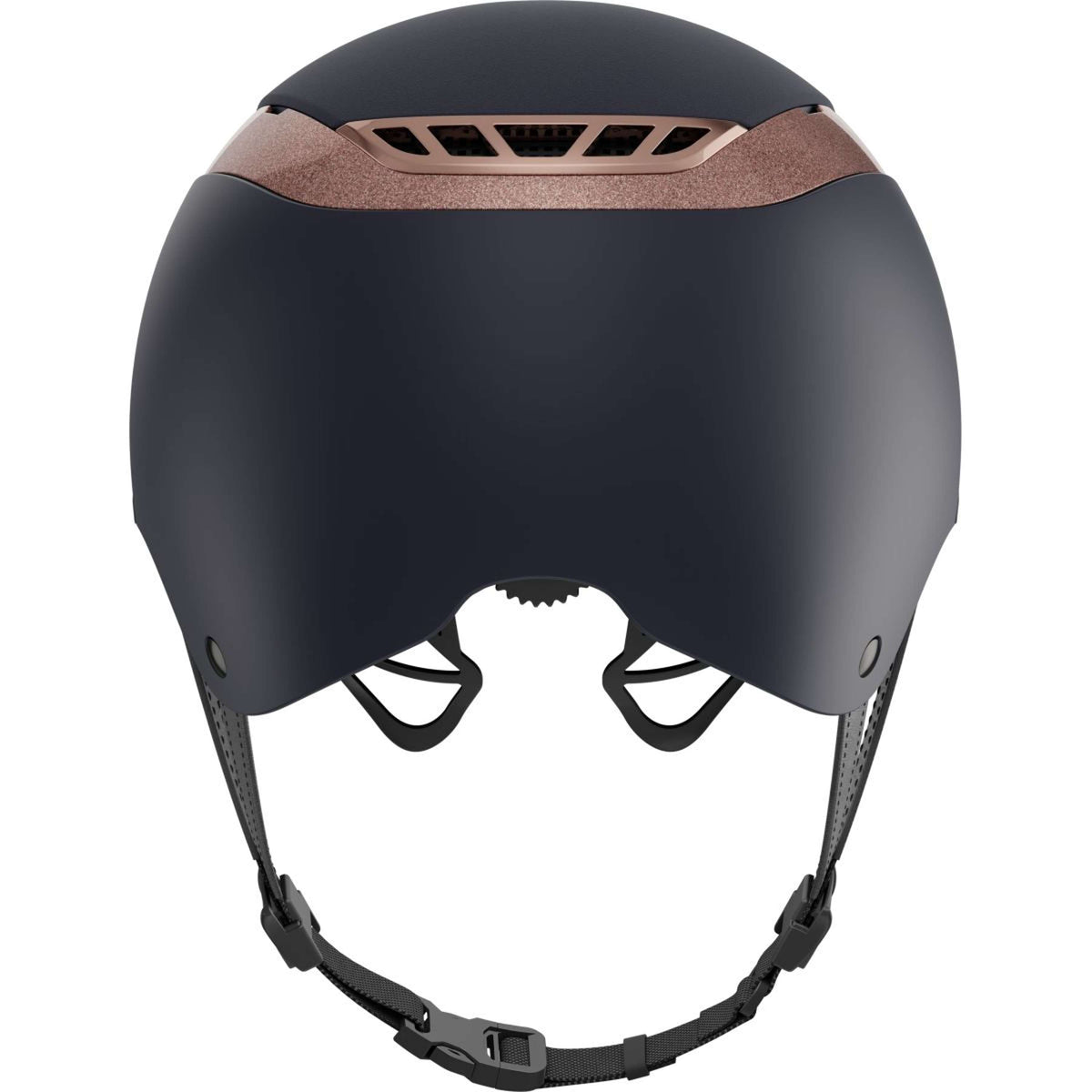 Pikeur X Abus Reithelm AirLuxe SUPREME Midnight Blue/Rose Gold