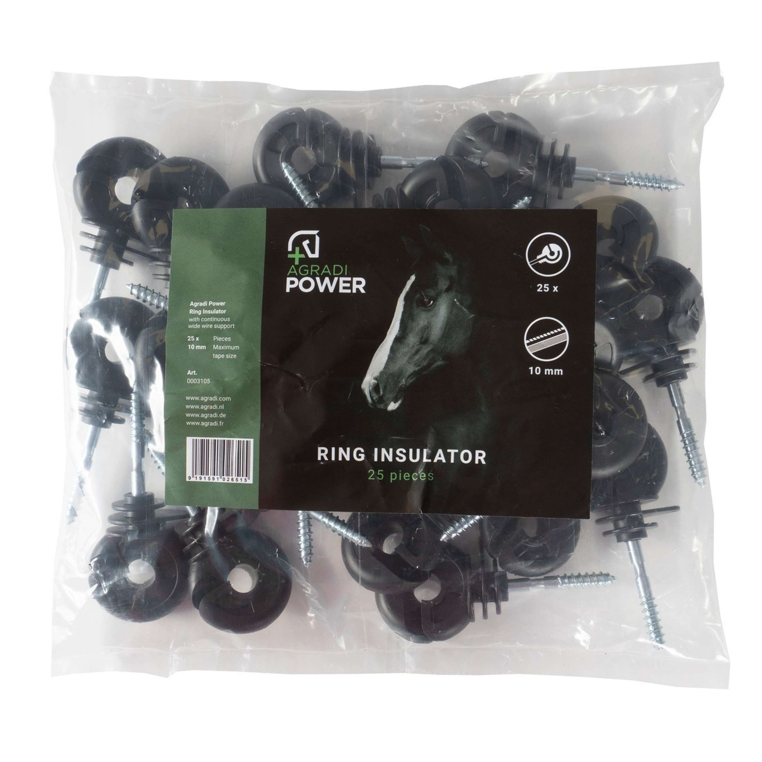 Agradi Power Ringisolator Eisen Kern 25St Schwarz Agradi Power Ringisolator Eisen Kern 25St Schwarz