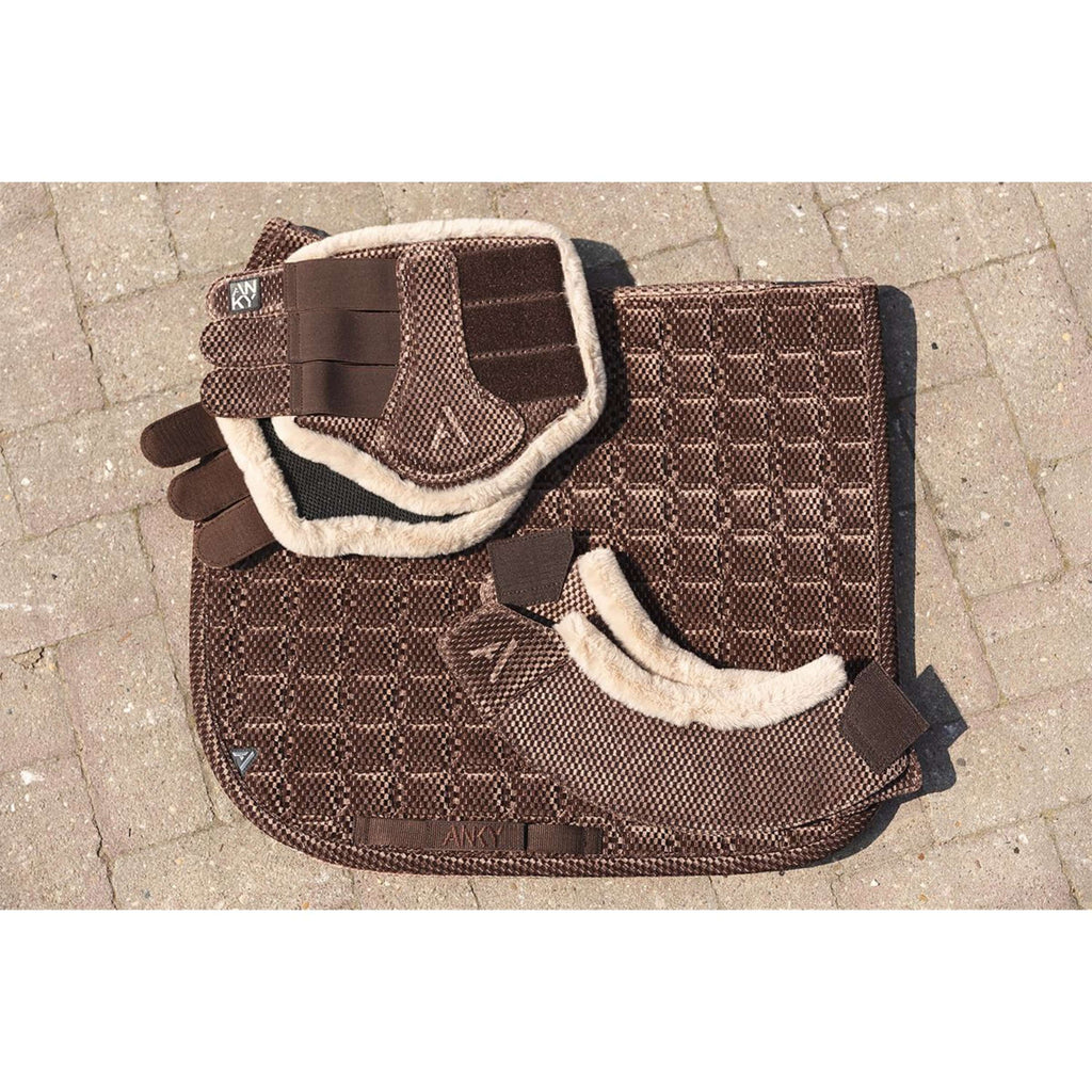 ANKY Schabracke Check Velvet XB25003 Dressur Deep Taupe