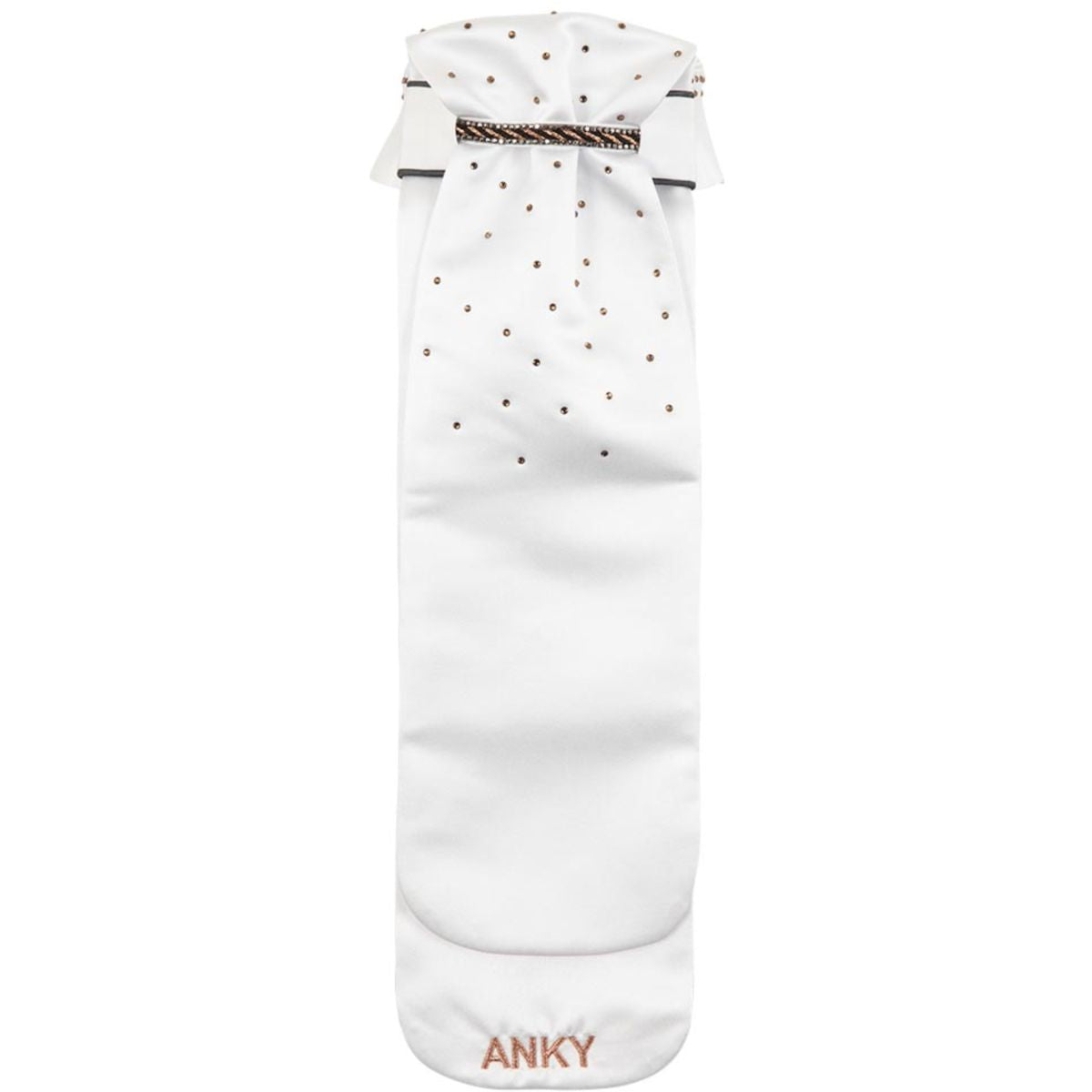 ANKY Plastron Multi-Fit Abnehmbare Kragen Weiß/Grau