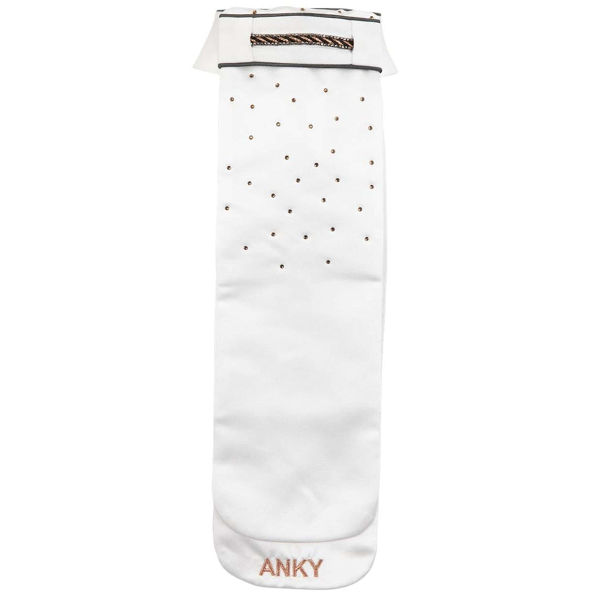 ANKY Plastron Multi-Fit Abnehmbare Kragen Weiß/Grau