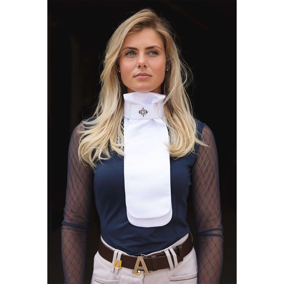 ANKY Plastron Prospect C-Wear ATP25501 Weiß Silber