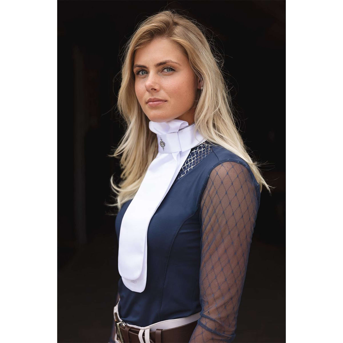 ANKY Plastron Prospect C-Wear ATP25501 Weiß Silber