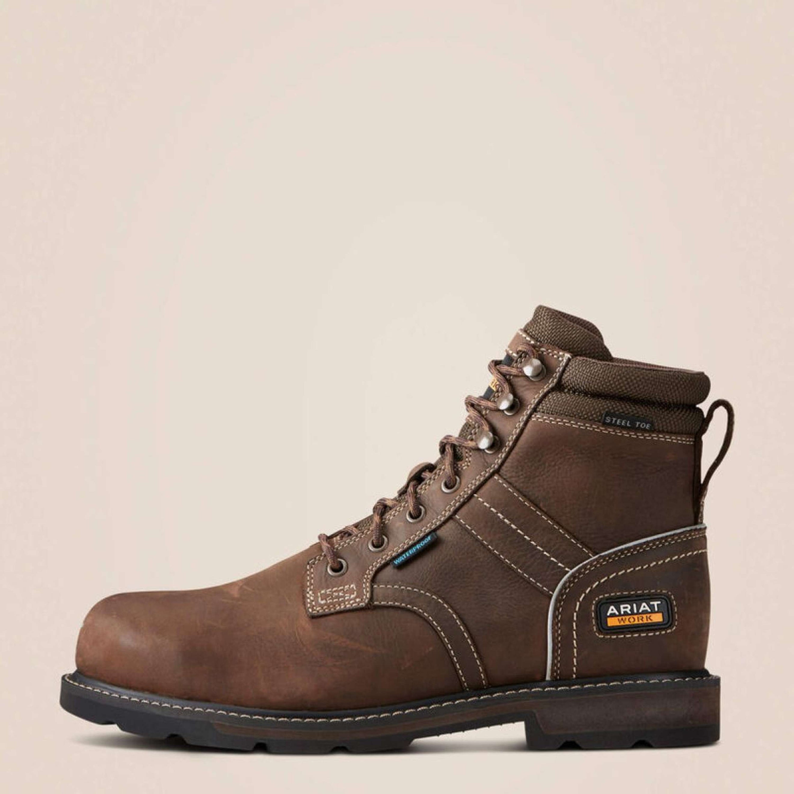 Ariat Outdoorschuhe Groundbreaker Lace Steel Toe Waterproof Herren Dunkelbraun