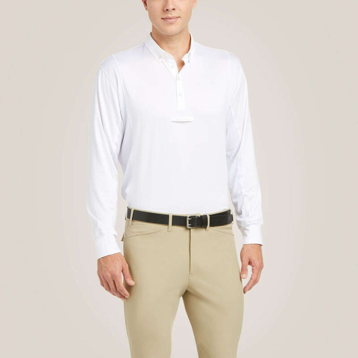 Ariat Turniershirt Tek Long Sleeve Herren Weiß