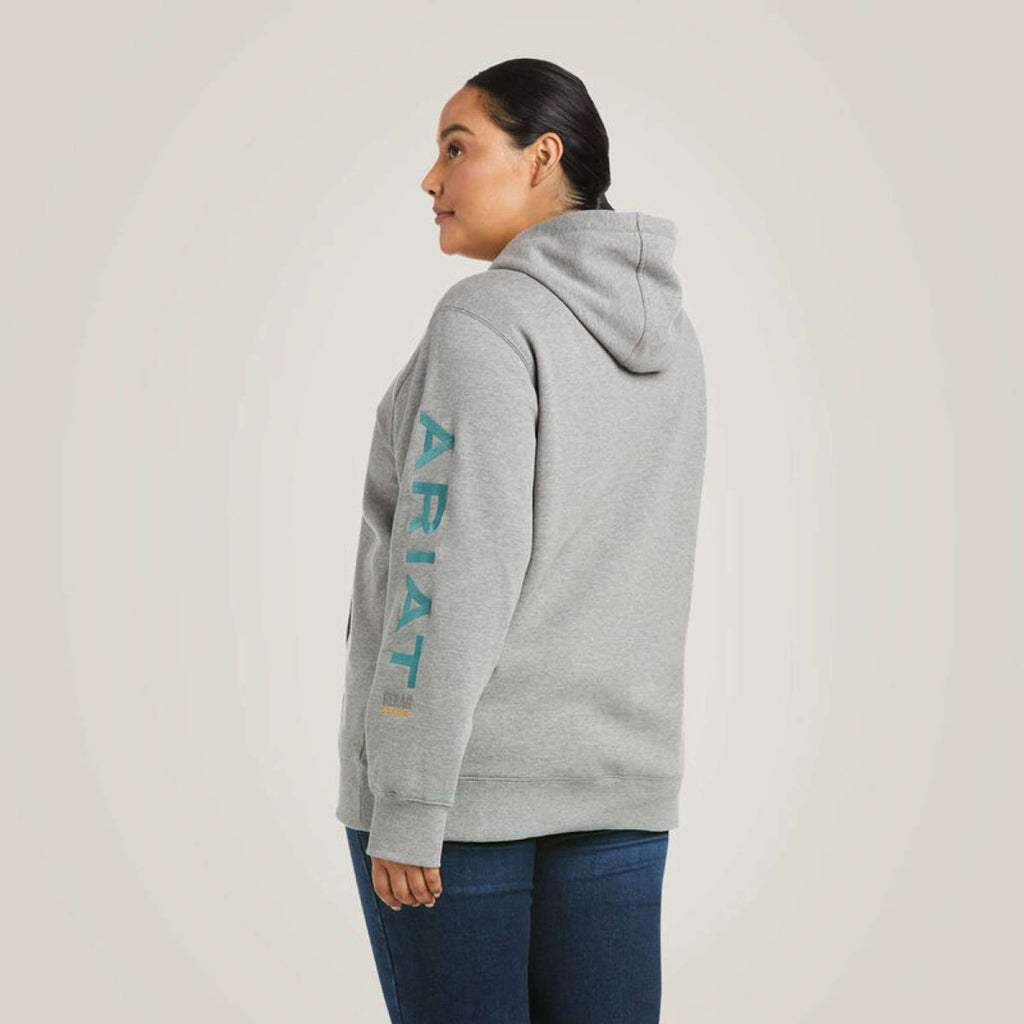 Ariat Hoodie Rebar Graphic Damen Heather Grau