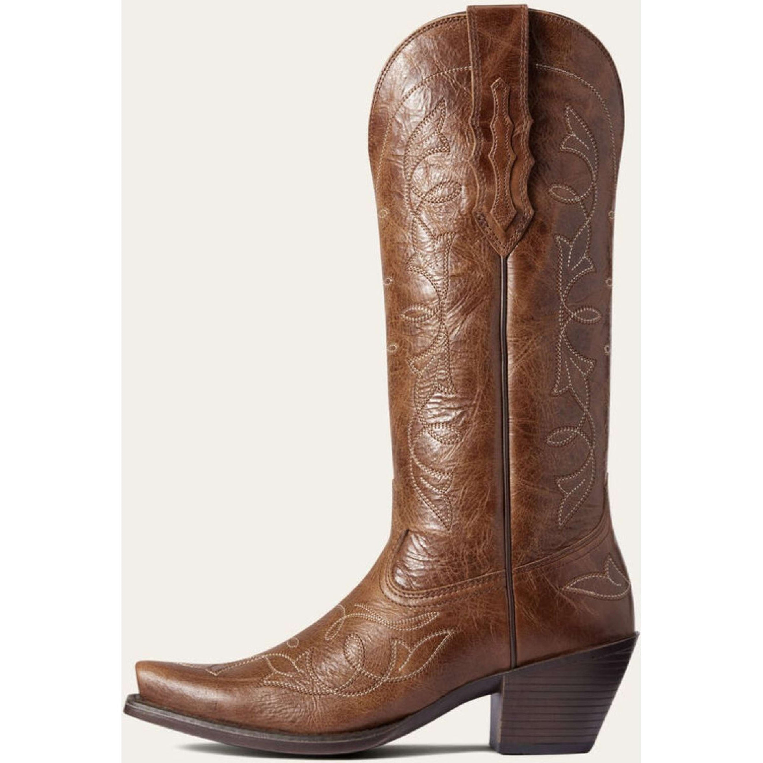 Ariat Westernstiefel Heritage D Toe StretchFit Damen Dark Tan Ariat Westernstiefel Heritage D Toe StretchFit Damen Dark Tan