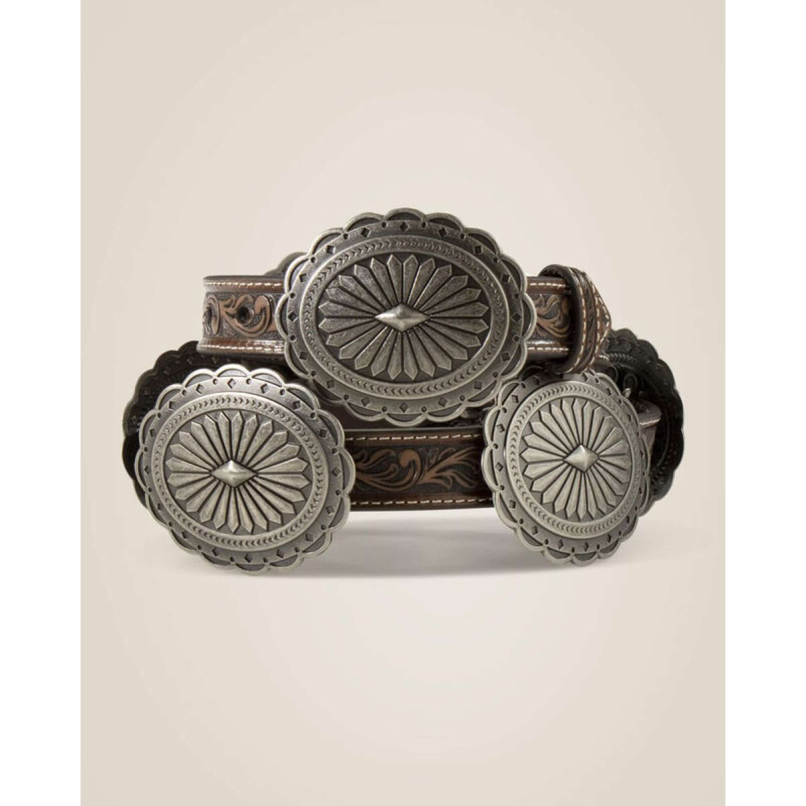 Ariat Gürtel Oval Concho Diamond Damen Tan