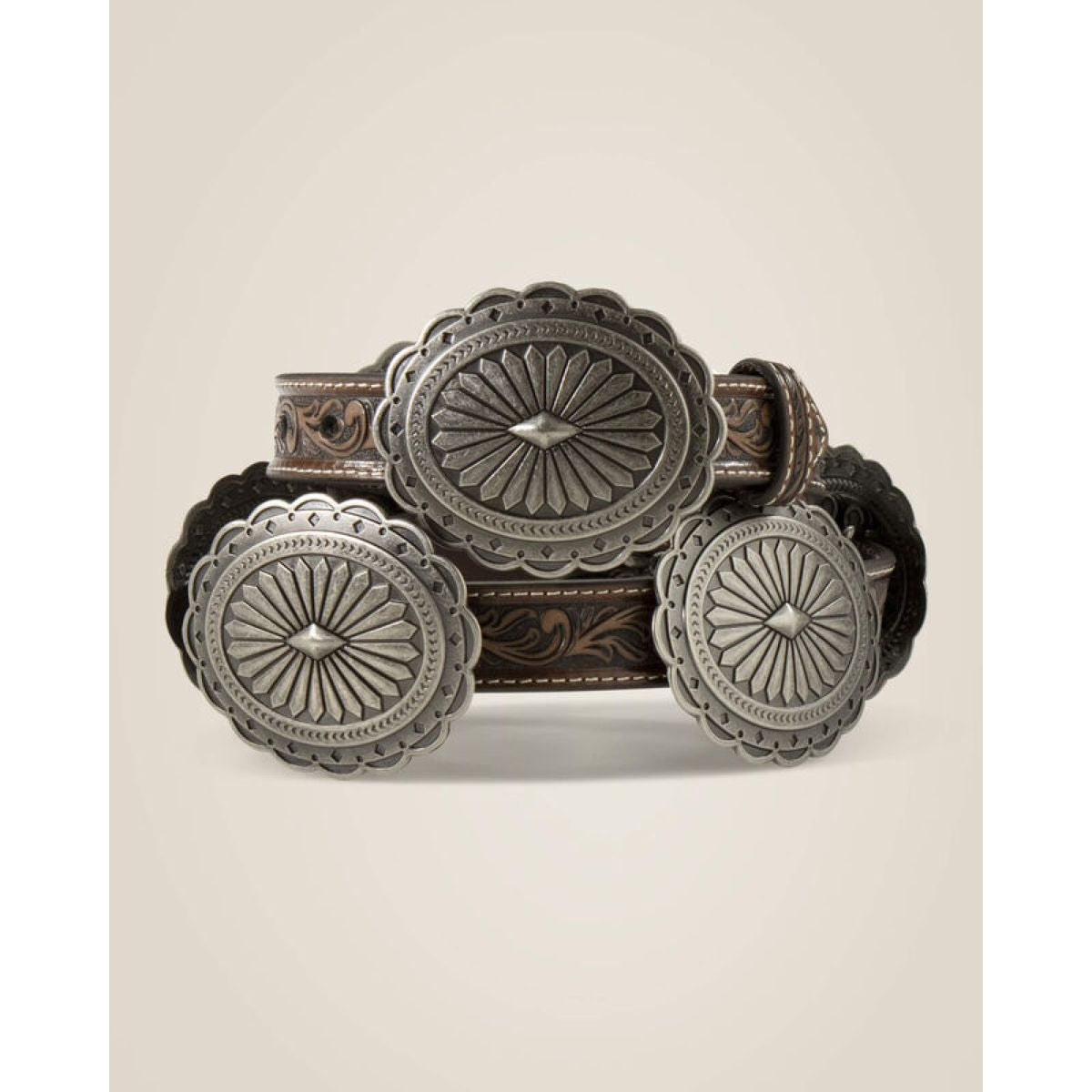 Ariat Gürtel Oval Concho Diamond Damen Tan