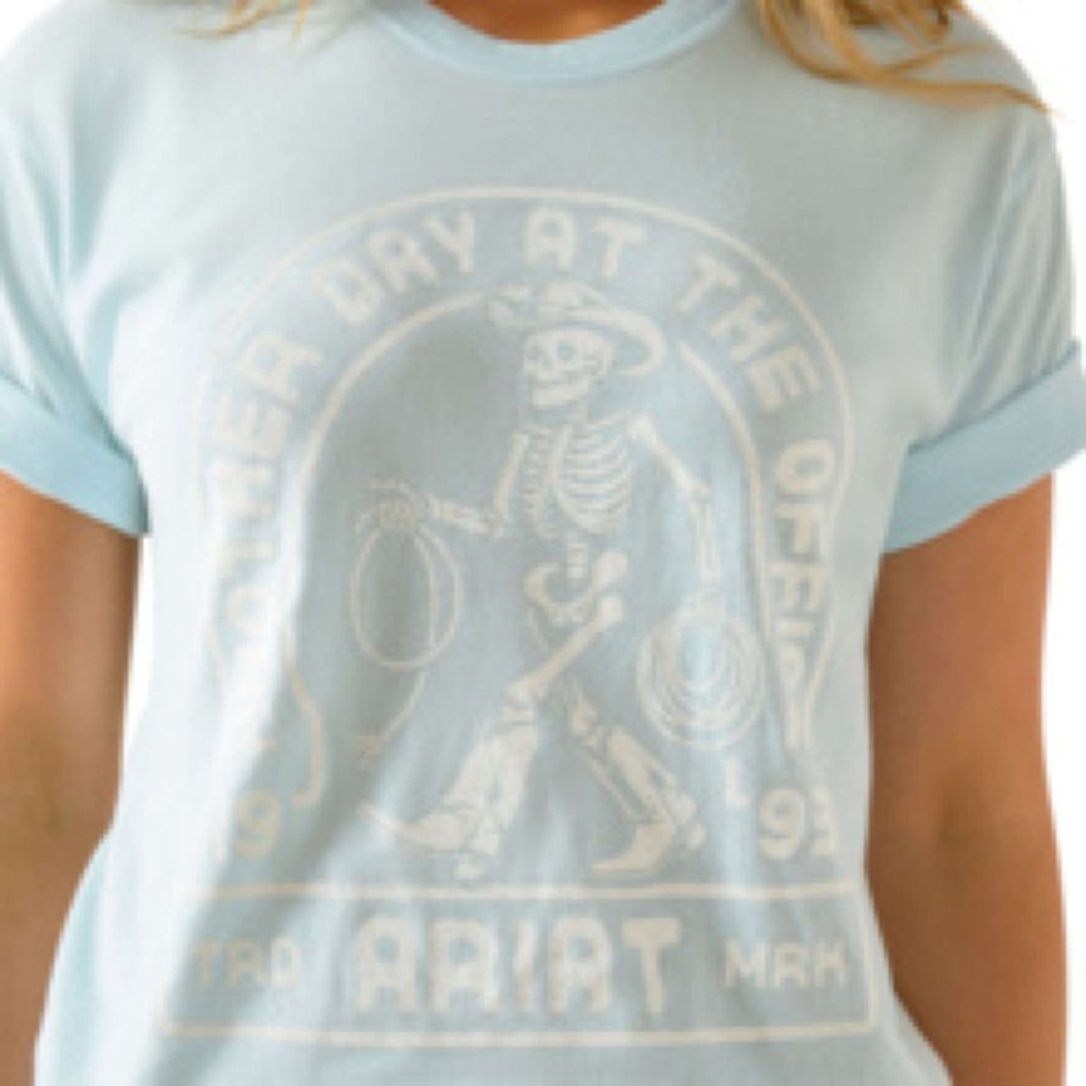 Ariat T-Shirt Another Day Damen Vintage Lagoon