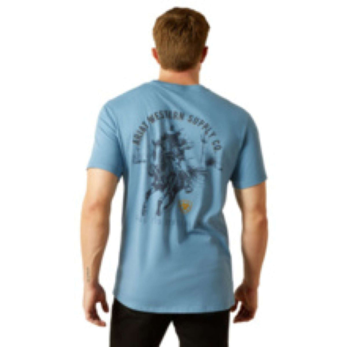 Ariat T-Shirt Blazing Saddle Herren Blau