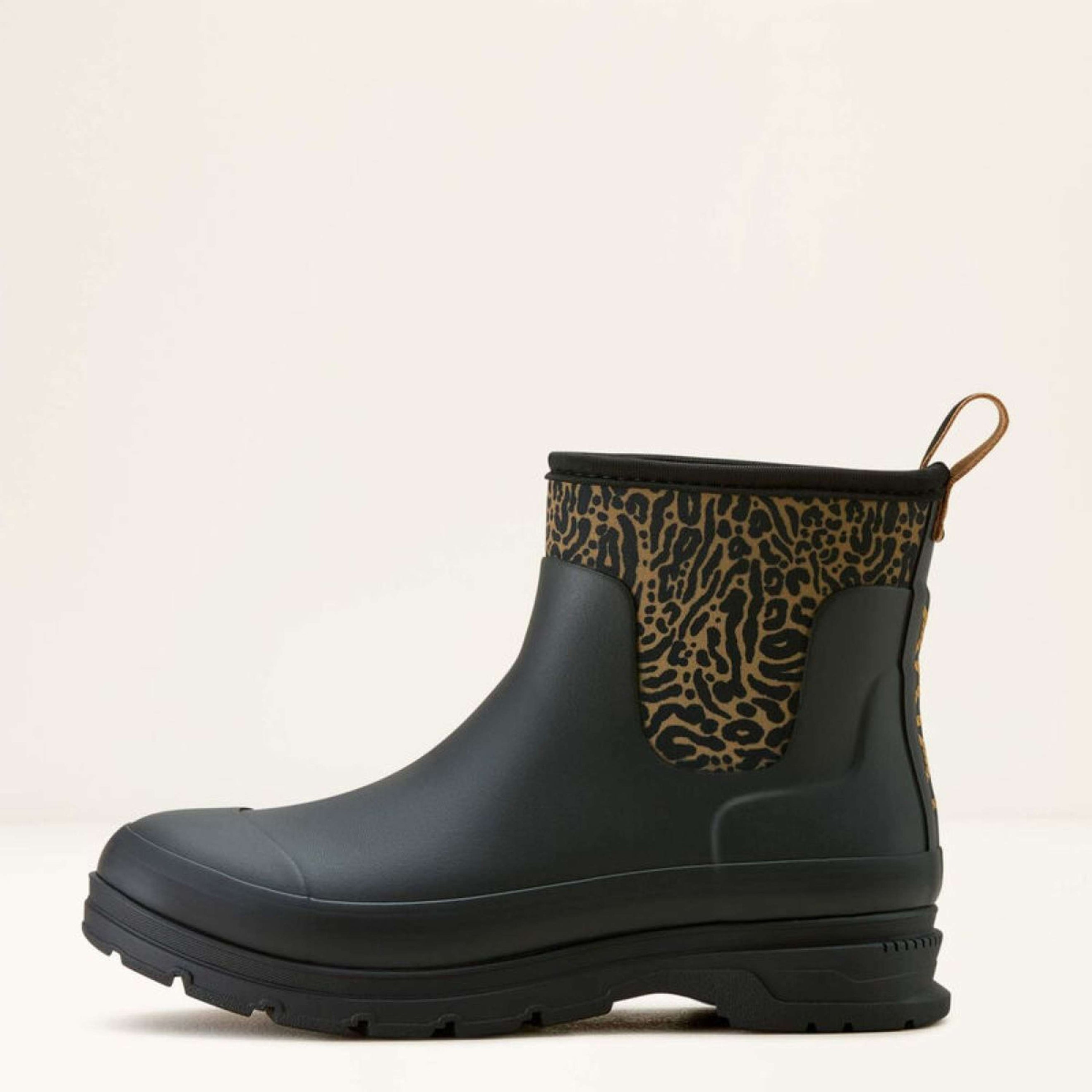 Ariat Regenstiefel Kelmarsh Shortie Damen Black/Ocelot Print