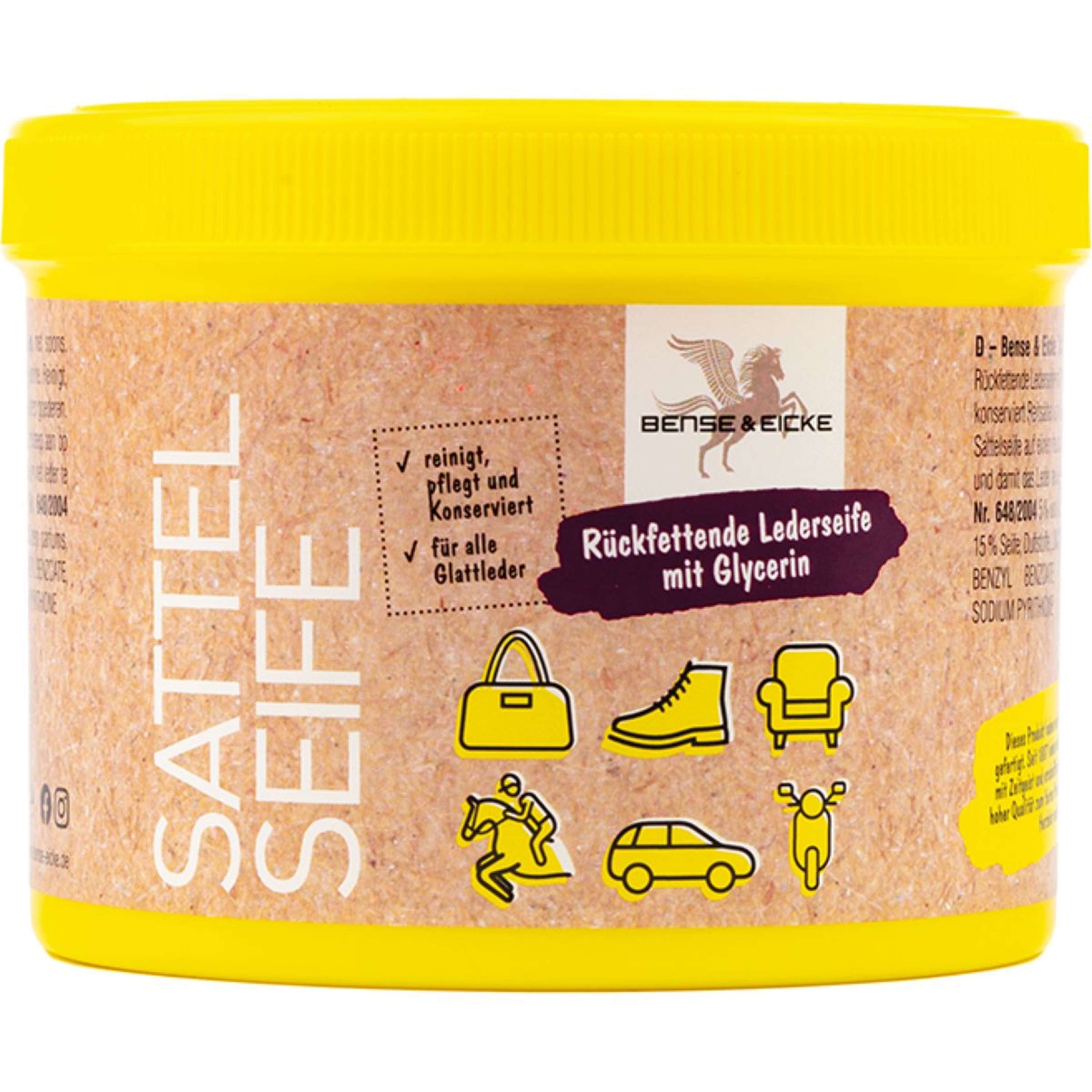 Bense & Eicke Sattelseife mit Schwamm Bense & Eicke Sattelseife mit Schwamm