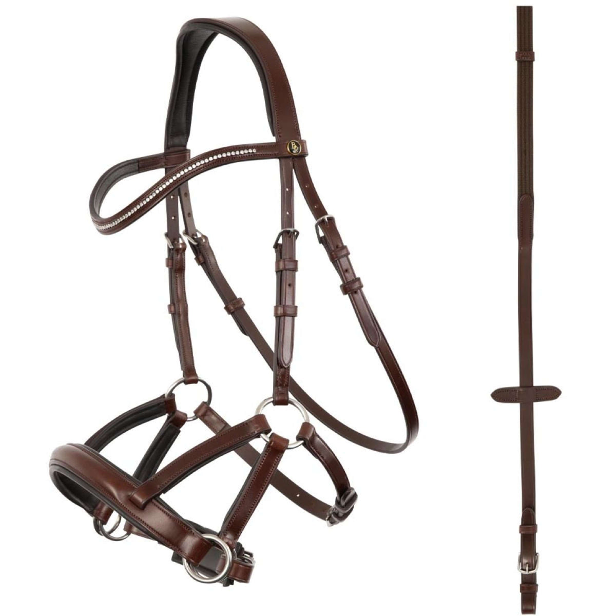 BR Trense Lewes Side & Pull Gebisslos Oak/Silber