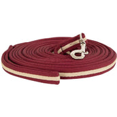 Premiere Longe Softgrip mit Karabinerhaken Bordeaux/Karamell