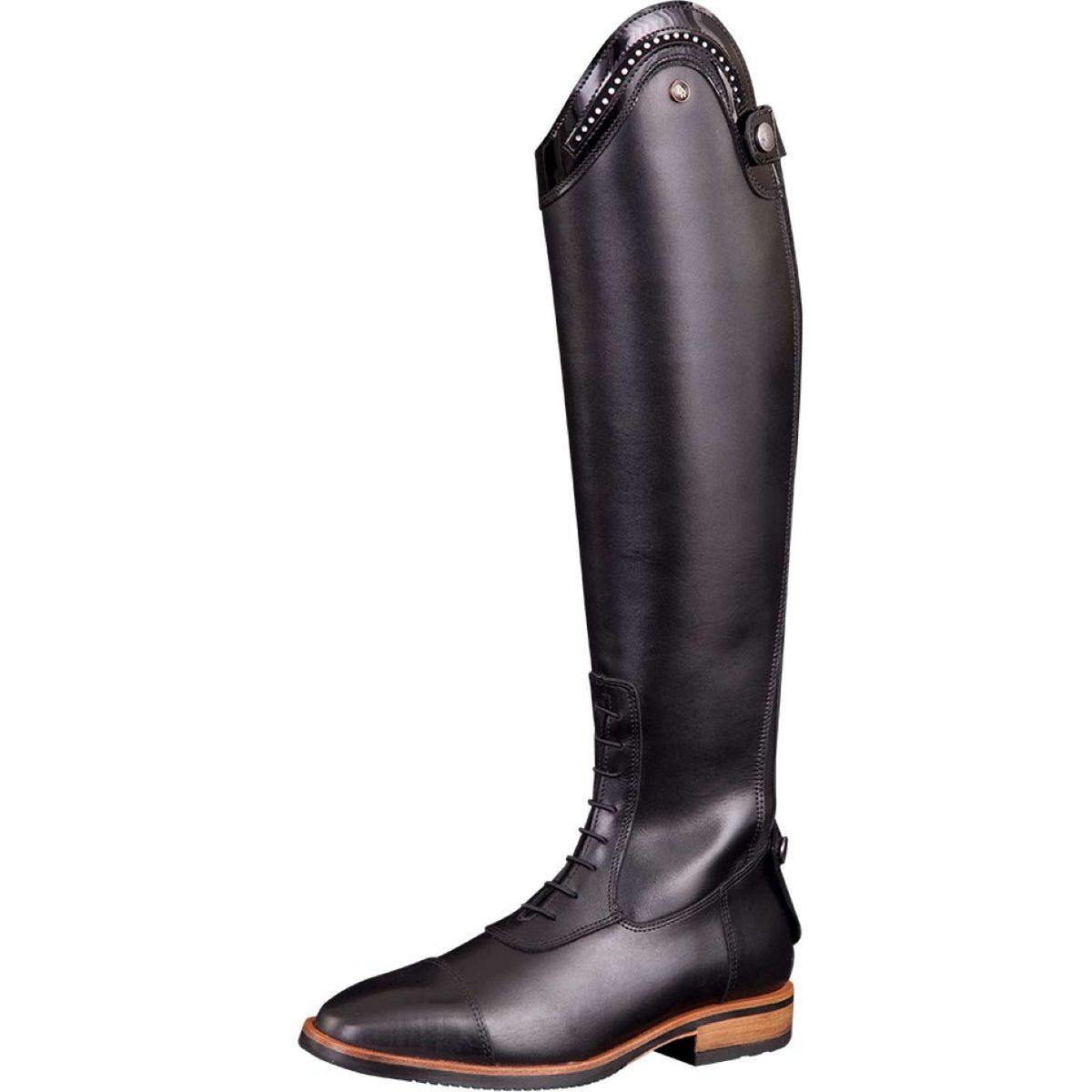 BR Stiefel Venetia Mit Lack Schwarz