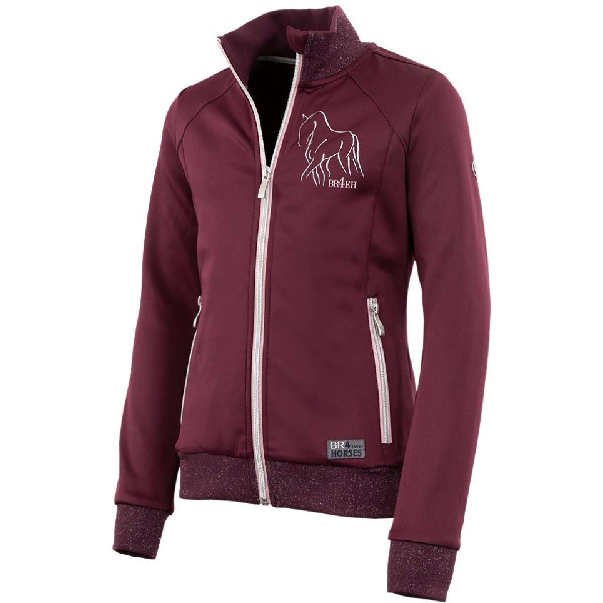 BR Jacke 4-EH Annemarie Technisches Strick Kids Grape Wine