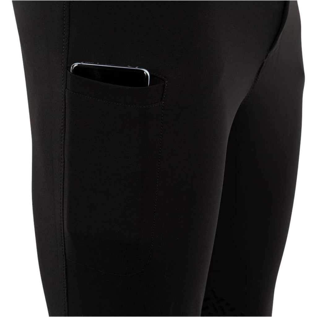 BR Reithose Maikel Silikon Kniebesatz Schwarz