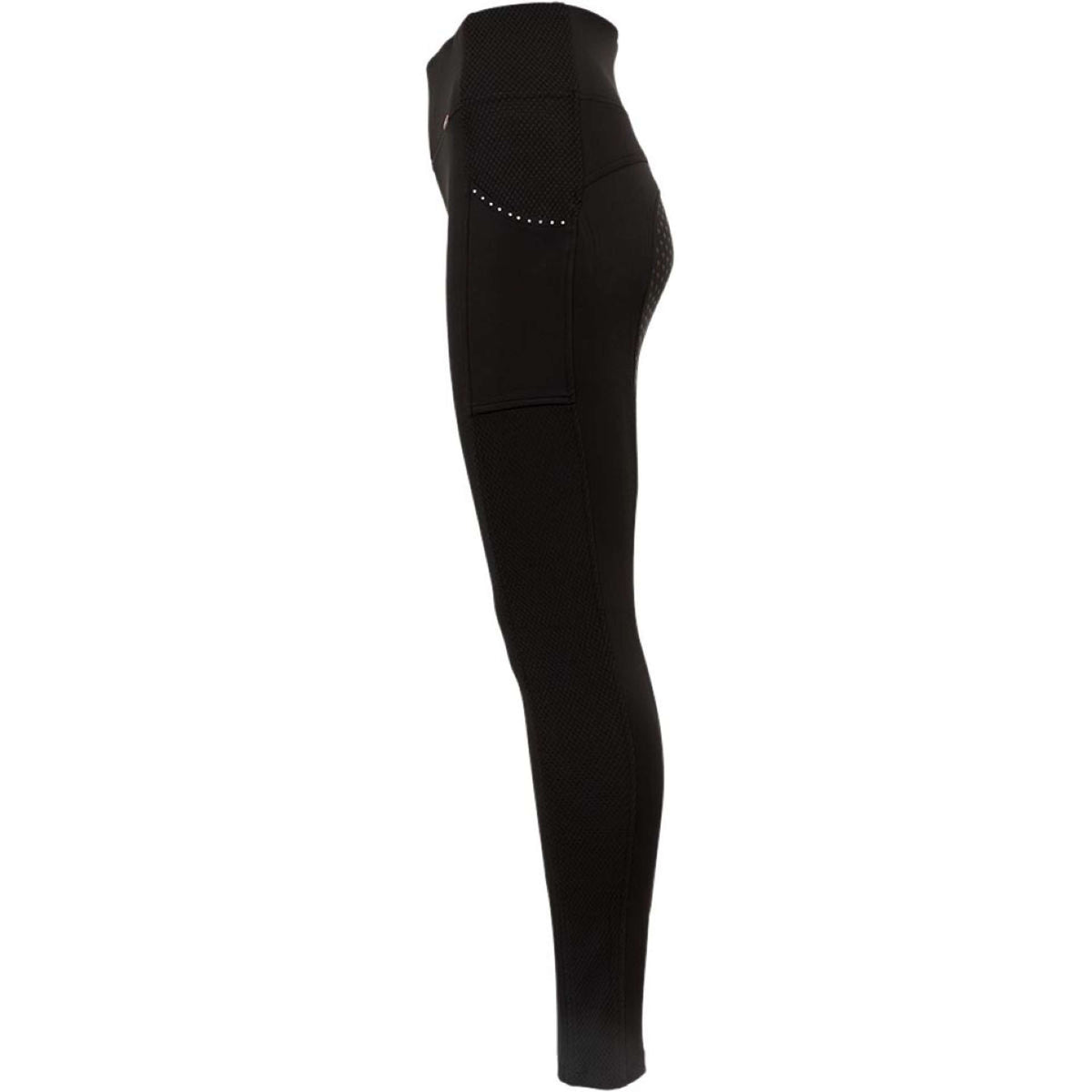 Premiere Reitleggings Blackhorn Silikon Besatz Schwarz